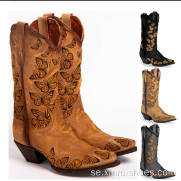 Retro Western Cowboy Boots High Rider Boots